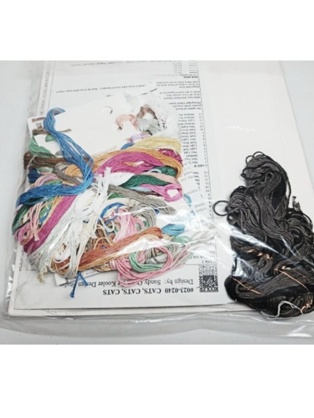 2004 Janlynn Cats Cross Stitch Kit, 14 count cotton - Picture 5 of 6